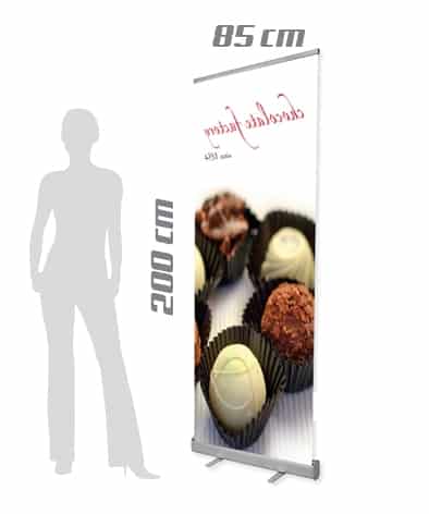 Roll-up con struttura in alluminio 85x200 cm - PegPoint