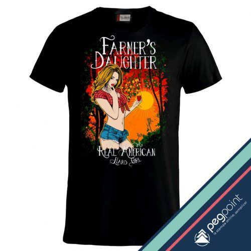 T-shirt Unisex Farmer's daughter stampa digitale diretta - PegPoint T-shirt Unisex Farmer's daughter stampa digitale diretta - PegPoint