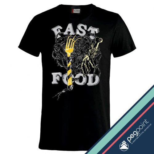 T-shirt Unisex Fast Food stampa digitale diretta - PegPoint T-shirt Unisex Fast Food stampa digitale diretta - PegPoint