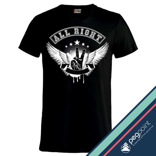 T-shirt Unisex All right stampa digitale diretta - PegPoint