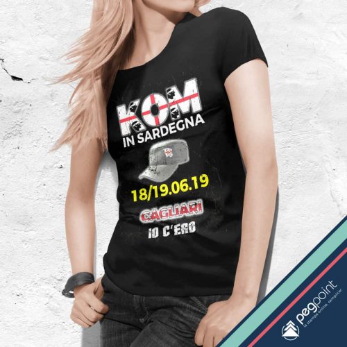T-Shirt Donna stampa digitale diretta Vasco Cagliari 2019 - PegPoint T-Shirt Donna stampa digitale diretta Vasco Cagliari 2019 - PegPoint