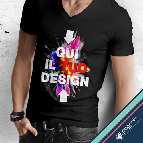 Stampa in DTF su T-shirt unisex personalizzata sul fronte - PegPoint