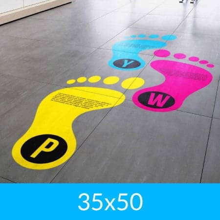 Pvc adesivo calpestabile per pavimenti 35x50 - PegPoint