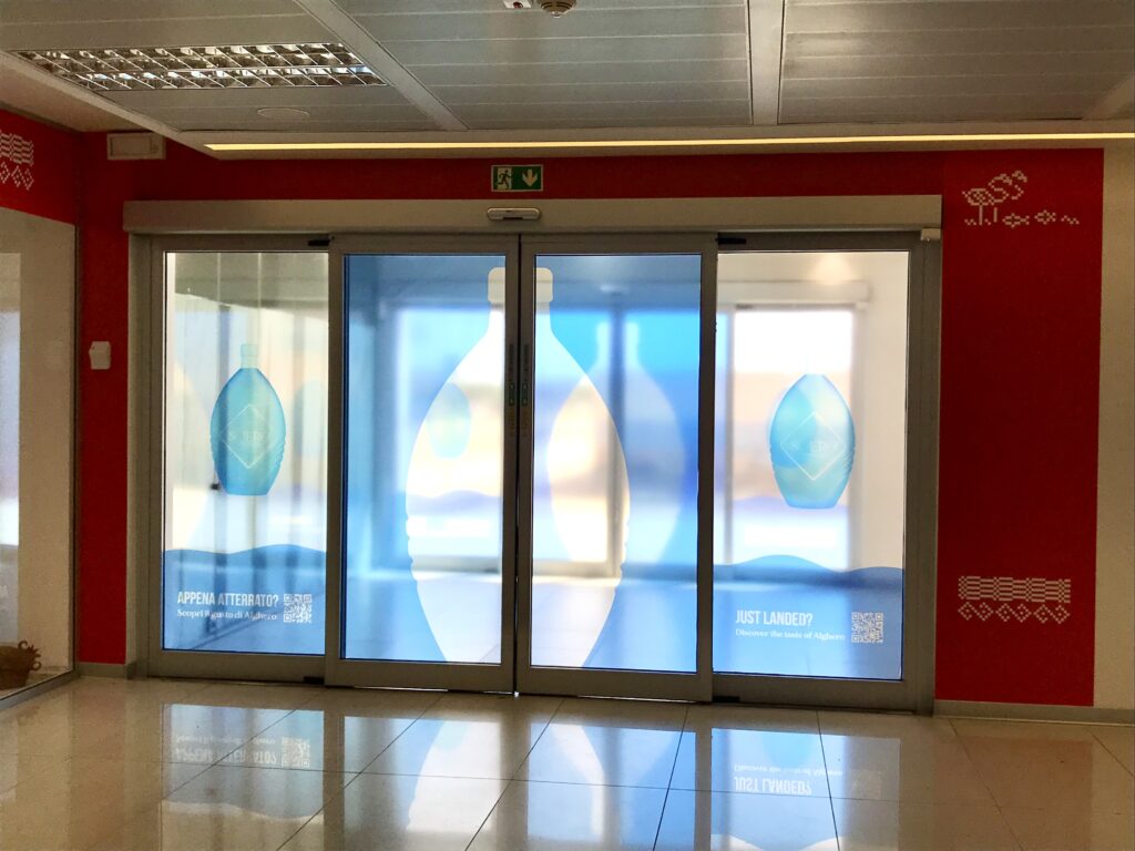 stampa vetrofanie alghero - vetrofania Soero Aeroporto Alghero