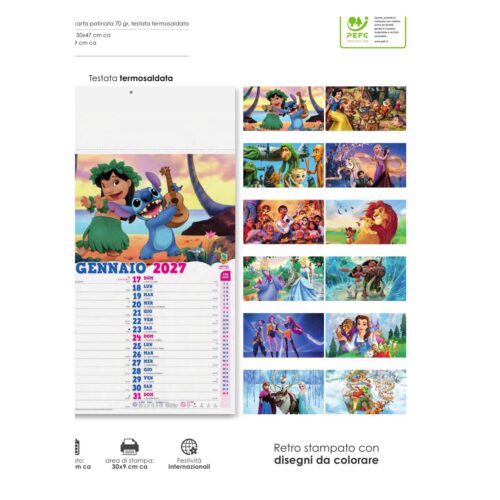 Calendario illustrato personalizzato PA105 Favole 2027