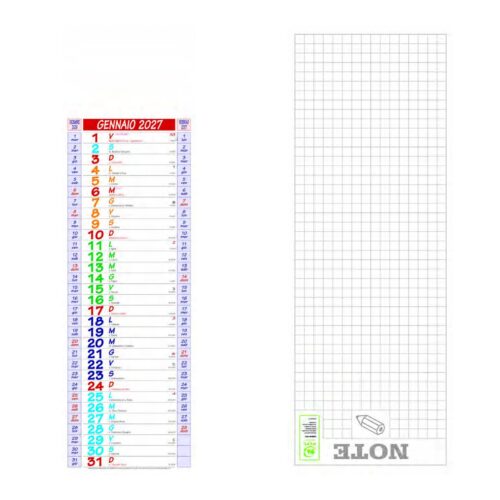 Calendario olandese personalizzato PA670 Multicolor Silhouette 2027