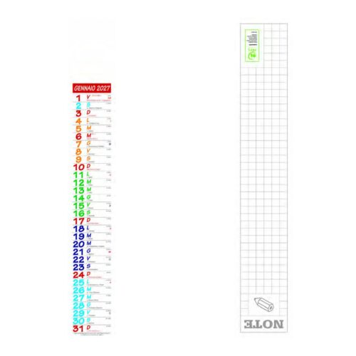Calendario olandese personalizzato PA677 Multicolor Slim 2027