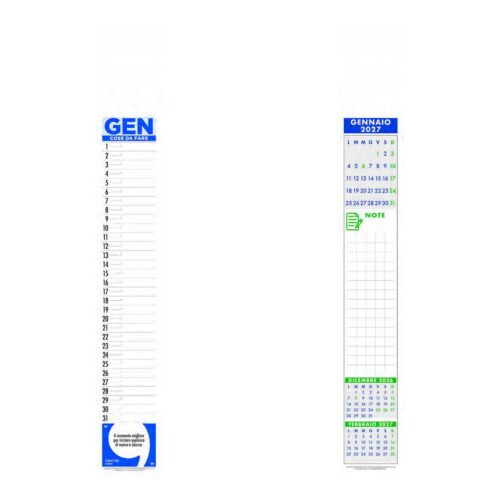 Calendario olandese personalizzato PA811 Multicolor Slim 2027