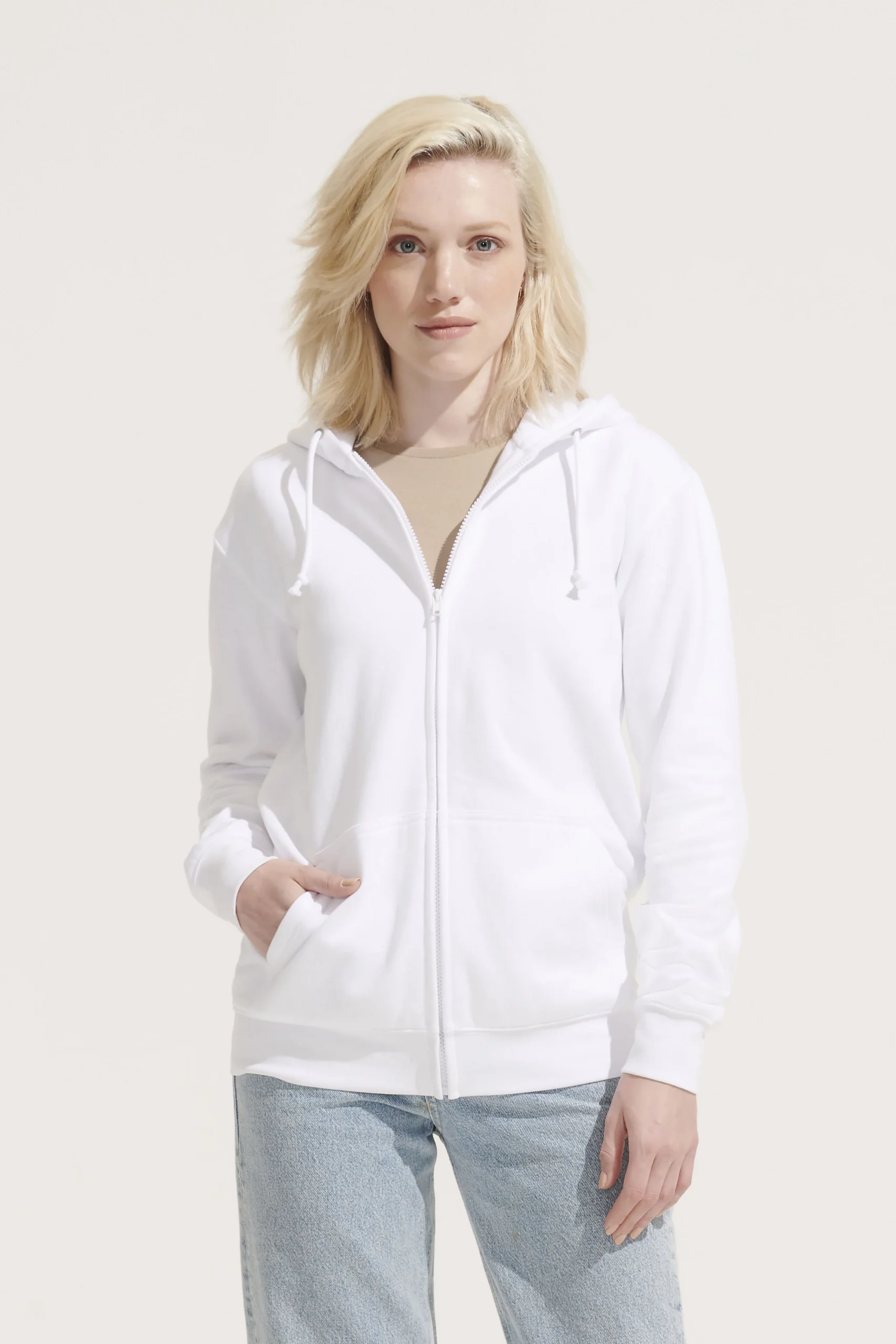Felpa SOL’S Carter full zip con cappuccio personalizzabile per aziende e staff