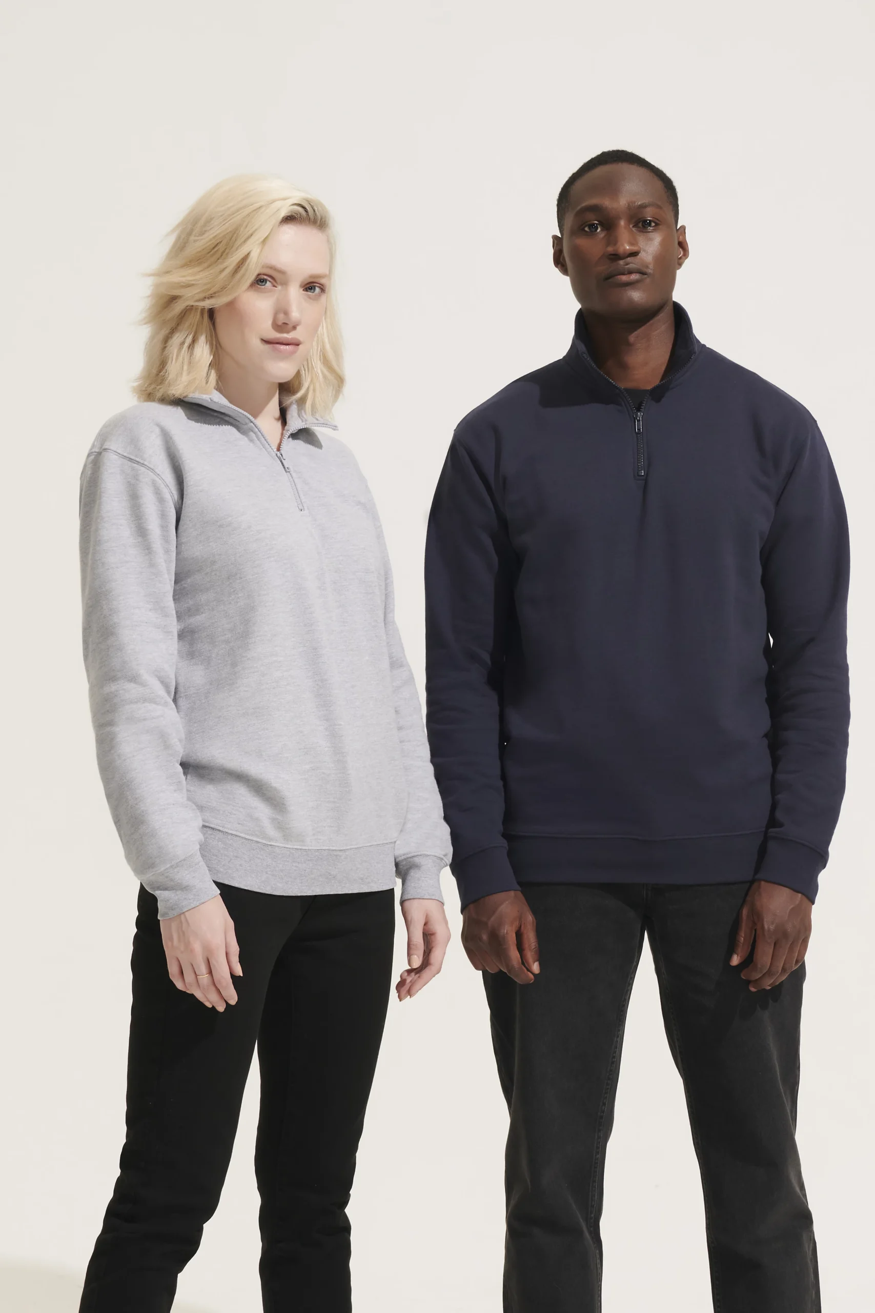 Felpa SOL’S Conrad mezza zip personalizzabile con stampa DTF