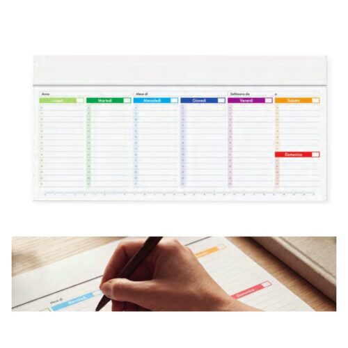 Slim planning settimanale personalizzato PA807