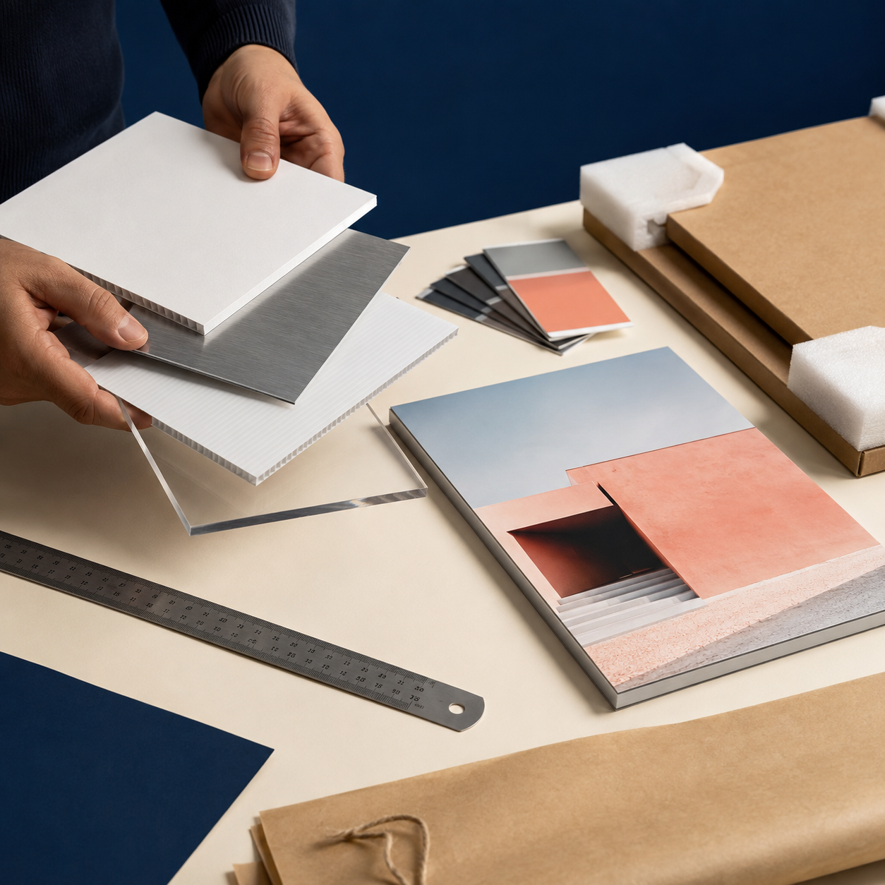 Consulenza materiali e misurazione per stampa grande formato e vetrofanie PegPoint
