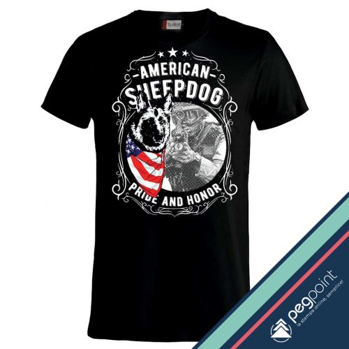 T-shirt Unisex American SheepDog stampa digitale diretta - PegPoint