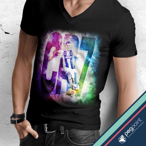 T-shirt Unisex Cristiano Ronaldo CR7 stampa digitale diretta - PegPoint