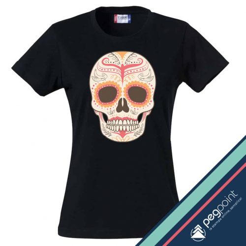 T-shirt Unisex Teschio messicano Calavera stampa digitale diretta - PegPoint